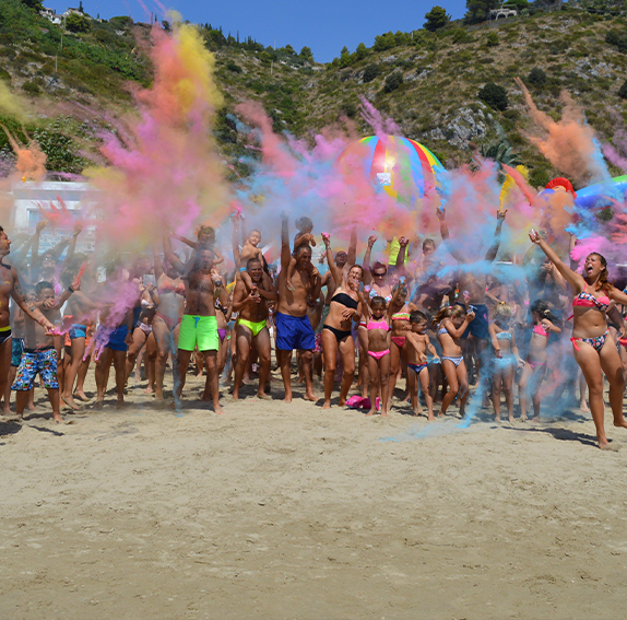 beach entertainment at Le Palme Village
