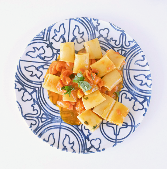 primo piatto di pesce al ristorante sul mare di terracina Zero