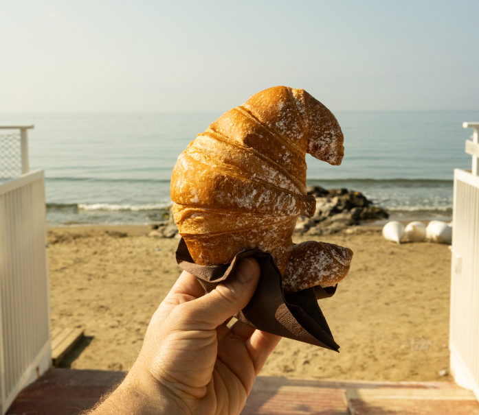 brioches della casa in primo piano